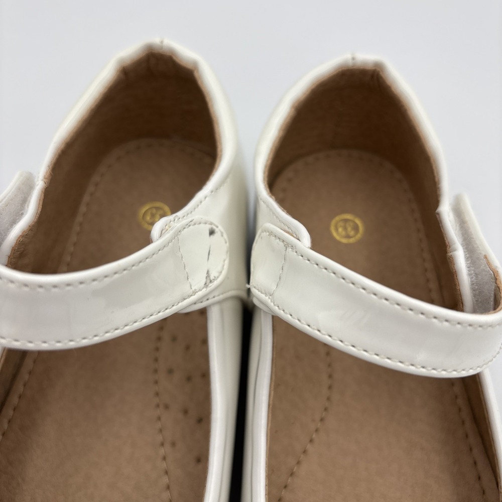 Girls Kids 2.5 /33 EUR Wedding Formal Dress School Mary Jane Patton Leather Shoe - Picture 3 of 13